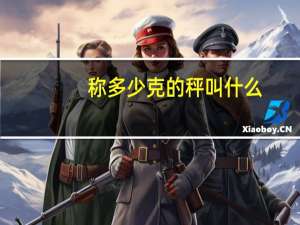 称多少克的秤叫什么