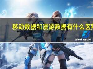 移动数据和漫游数据有什么区别