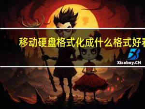 移动硬盘格式化成什么格式好看（移动硬盘格式化成什么格式好）