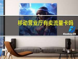 移动营业厅有卖流量卡吗