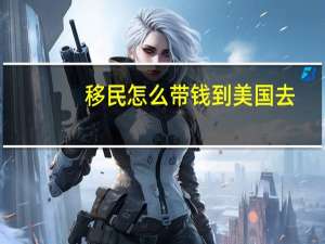 移民怎么带钱到美国去