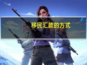 移民汇款的方式