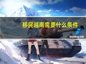 移民越南需要什么条件