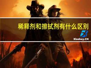 稀释剂和擦拭剂有什么区别