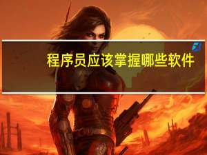 程序员应该掌握哪些软件
