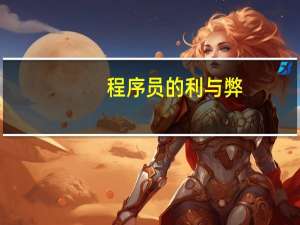 程序员的利与弊