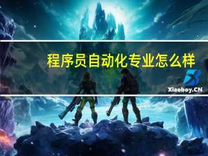 程序员自动化专业怎么样