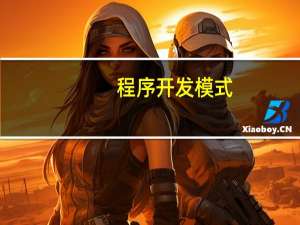 程序开发模式