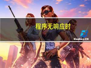 程序无响应时