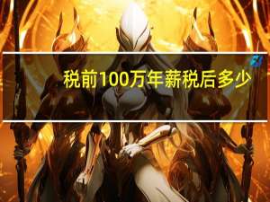 税前100万年薪税后多少