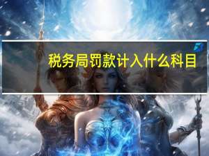 税务局罚款计入什么科目