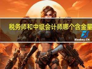 税务师和中级会计师哪个含金量高
