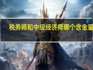 税务师和中级经济师哪个含金量高