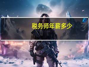 税务师年薪多少