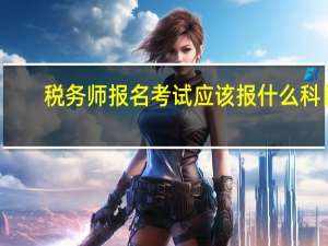 税务师报名考试应该报什么科目