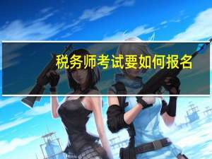 税务师考试要如何报名