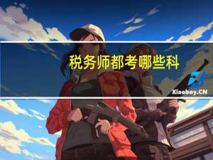 税务师都考哪些科