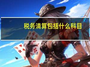 税务清算包括什么科目