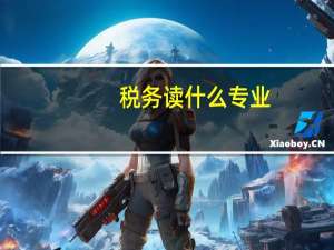 税务读什么专业