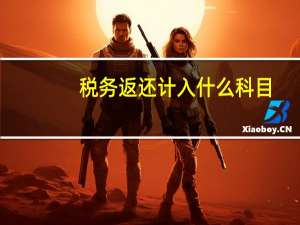 税务返还计入什么科目