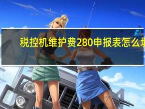税控机维护费280申报表怎么填（税控机）