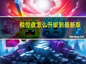 税控盘怎么升级到最新版