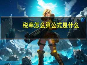 税率怎么算公式是什么