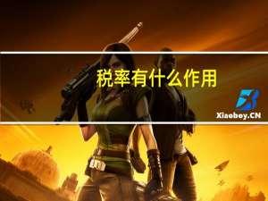 税率有什么作用