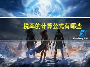 税率的计算公式有哪些