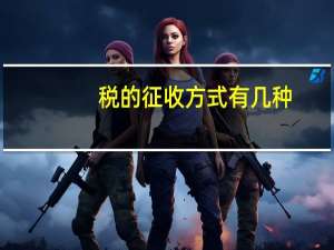 税的征收方式有几种