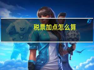 税票加点怎么算
