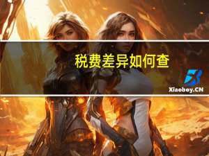 税费差异如何查