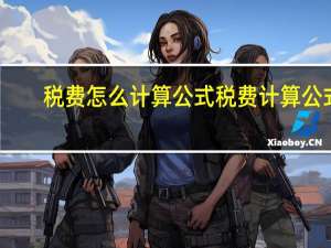 税费怎么计算公式 税费计算公式