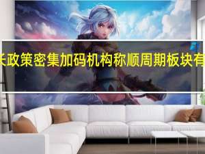 稳增长政策密集加码机构称顺周期板块有望持续表现