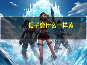 稻子像什么一样黄
