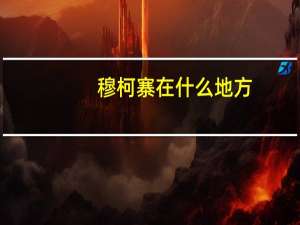 穆柯寨在什么地方