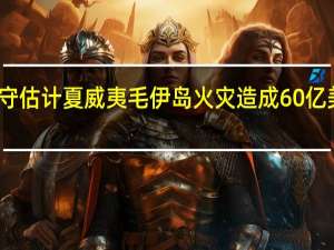 穆迪保守估计夏威夷毛伊岛火灾造成60亿美元经济损失