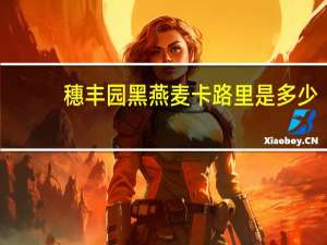 穗丰园 黑燕麦卡路里是多少