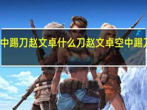 空中踢刀赵文卓什么刀 赵文卓空中踢刀好厉害