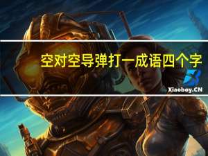 空对空导弹打一成语四个字（空对空导弹打一成语）