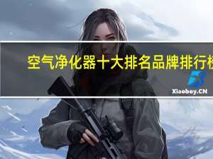 空气净化器十大排名品牌排行榜