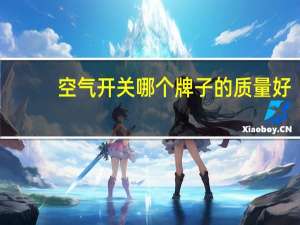 空气开关哪个牌子的质量好