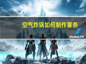 空气炸锅如何制作薯条（空气炸锅薯条的制作方法）