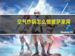空气炸锅怎么做披萨家用
