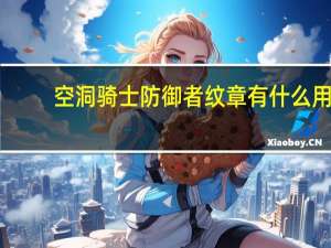 空洞骑士防御者纹章有什么用