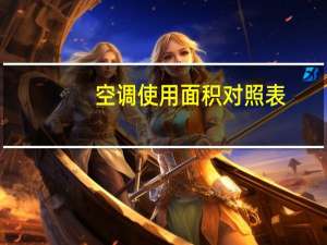 空调使用面积对照表（空调适用面积换算表）