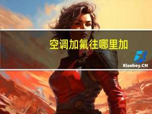 空调加氟往哪里加