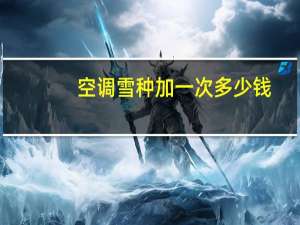 空调雪种加一次多少钱