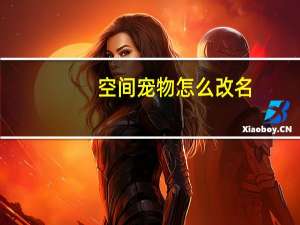 空间宠物怎么改名