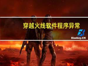 穿越火线软件程序异常
